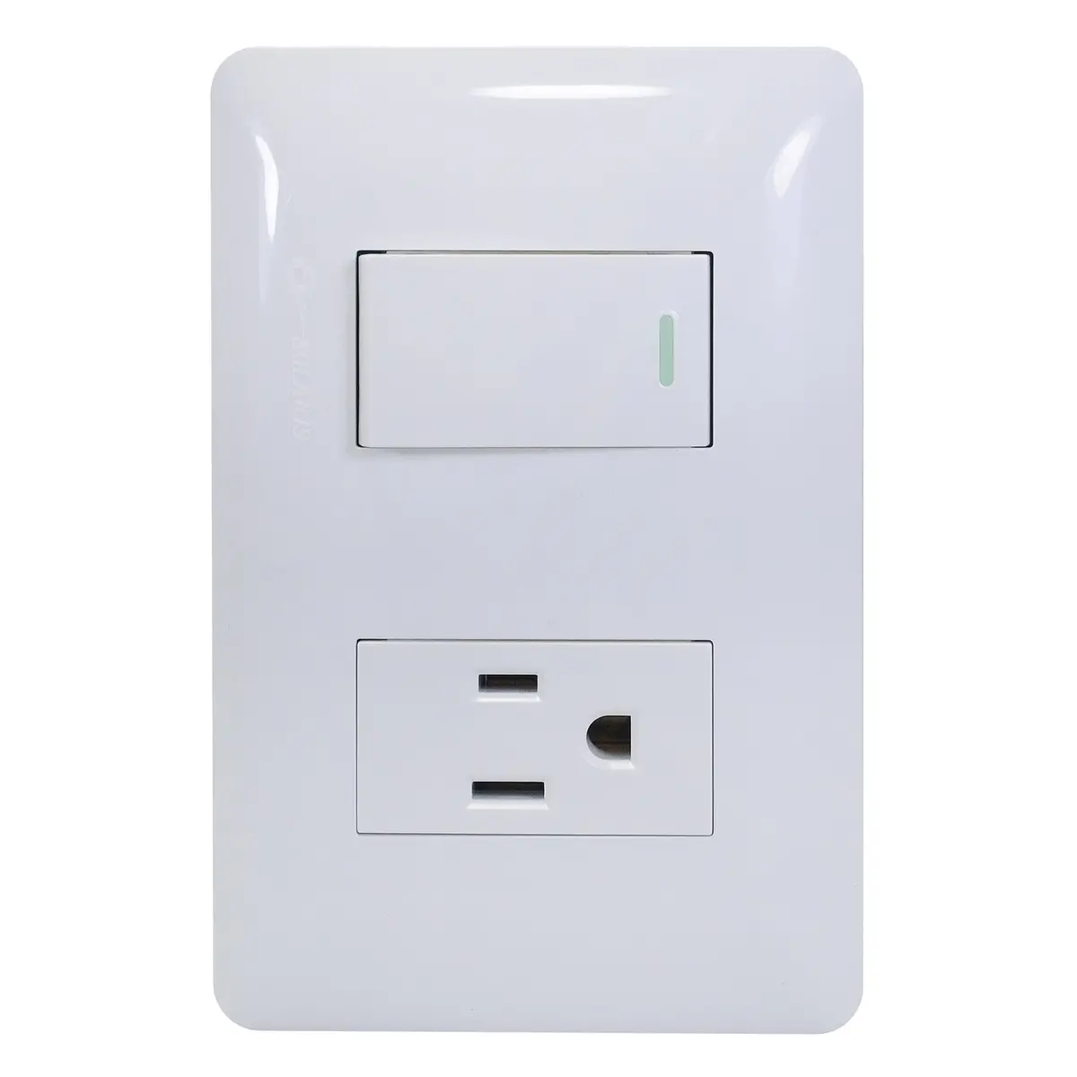 Placa Solaris Eco Con 1 Apagador 1 Contacto - La Nueva Eléctrica 1