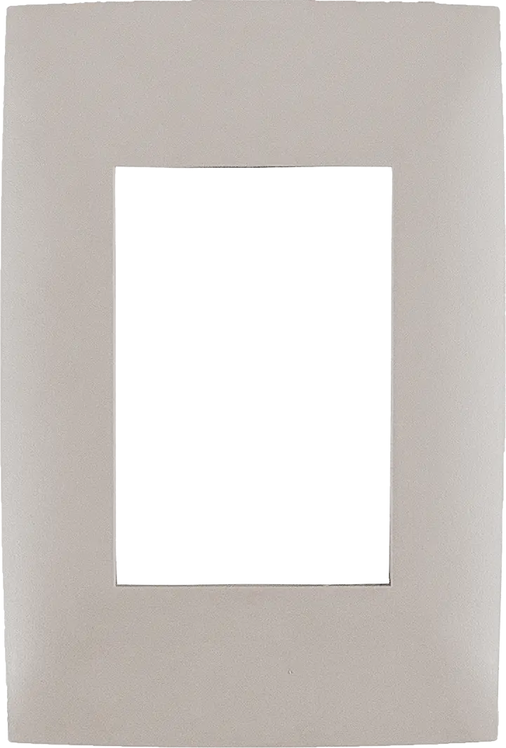 Placa Leviton Cien 3 Módulos Gris Mate - La Nueva Eléctrica 1