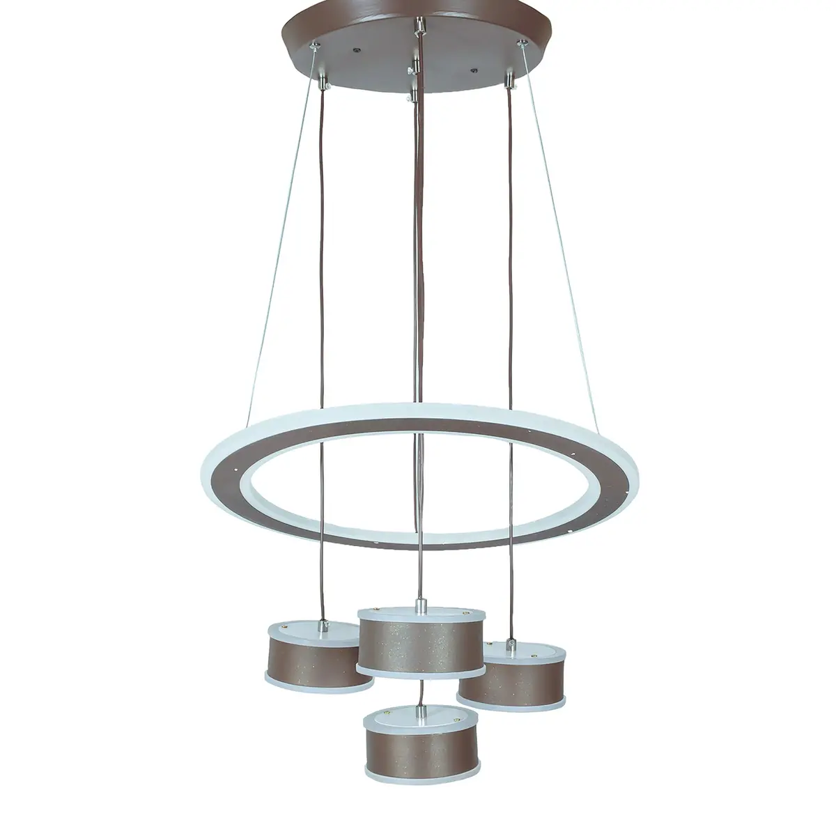 Candil Teco Led 174W Aro Negro 4 Luces 3 Tonos (Ao055) - La Nueva Eléctrica 1