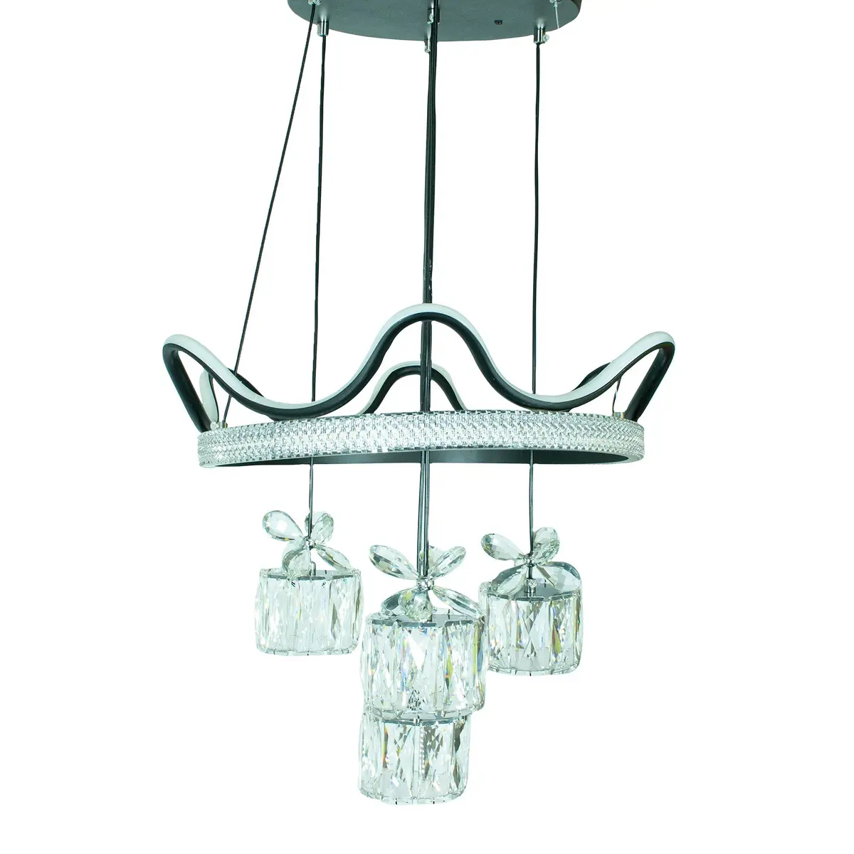 Candil Teco Led 154W Corona 4 Luces 3 Tonos - La Nueva Eléctrica 1