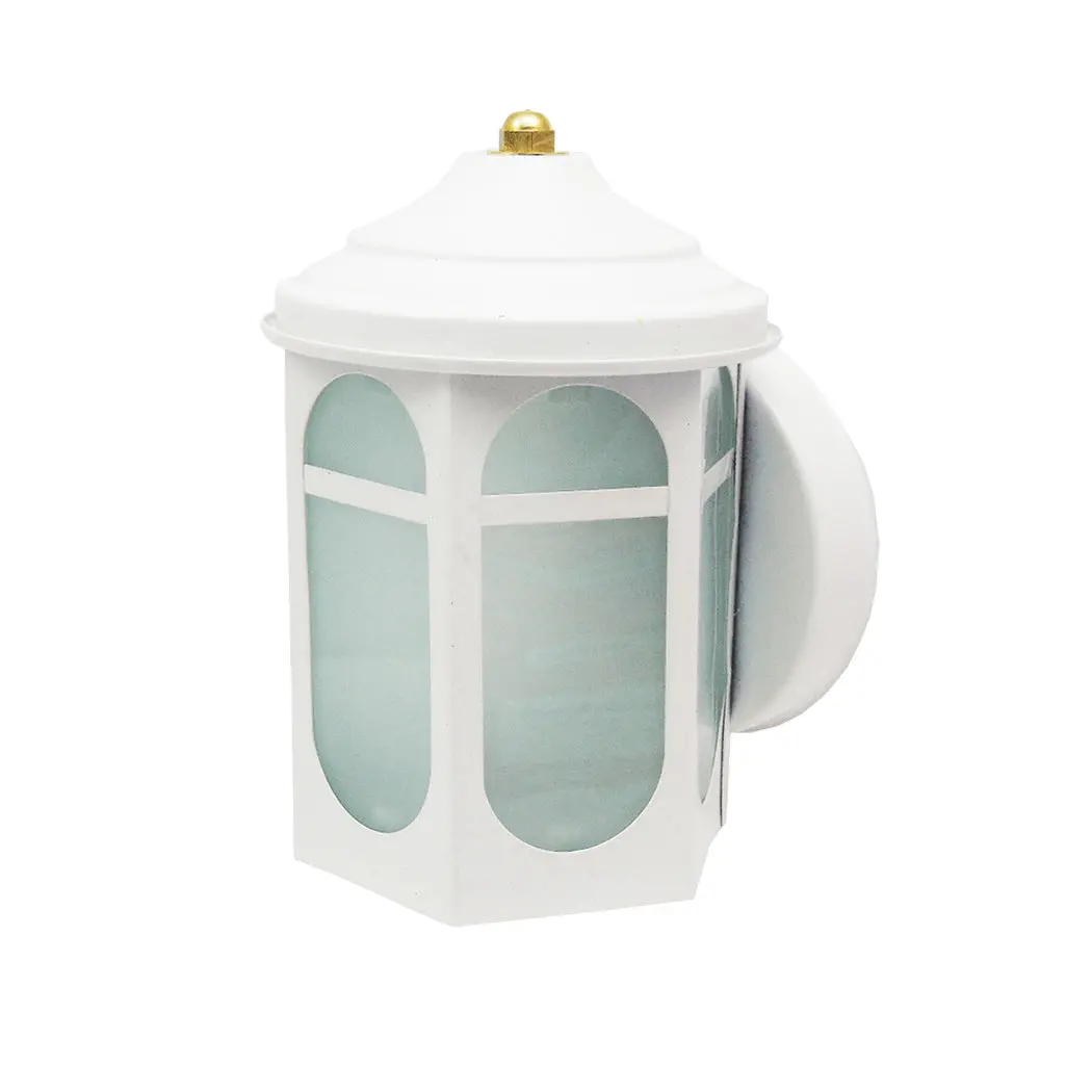 Farol Eco Casita Pared Blanco - La Nueva Eléctrica 1