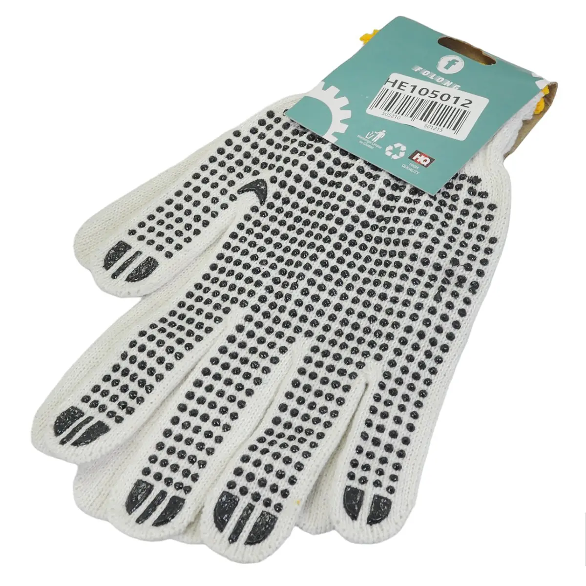 Guante Folong Blancos Con Puntos De Pvc - La Nueva Eléctrica 1