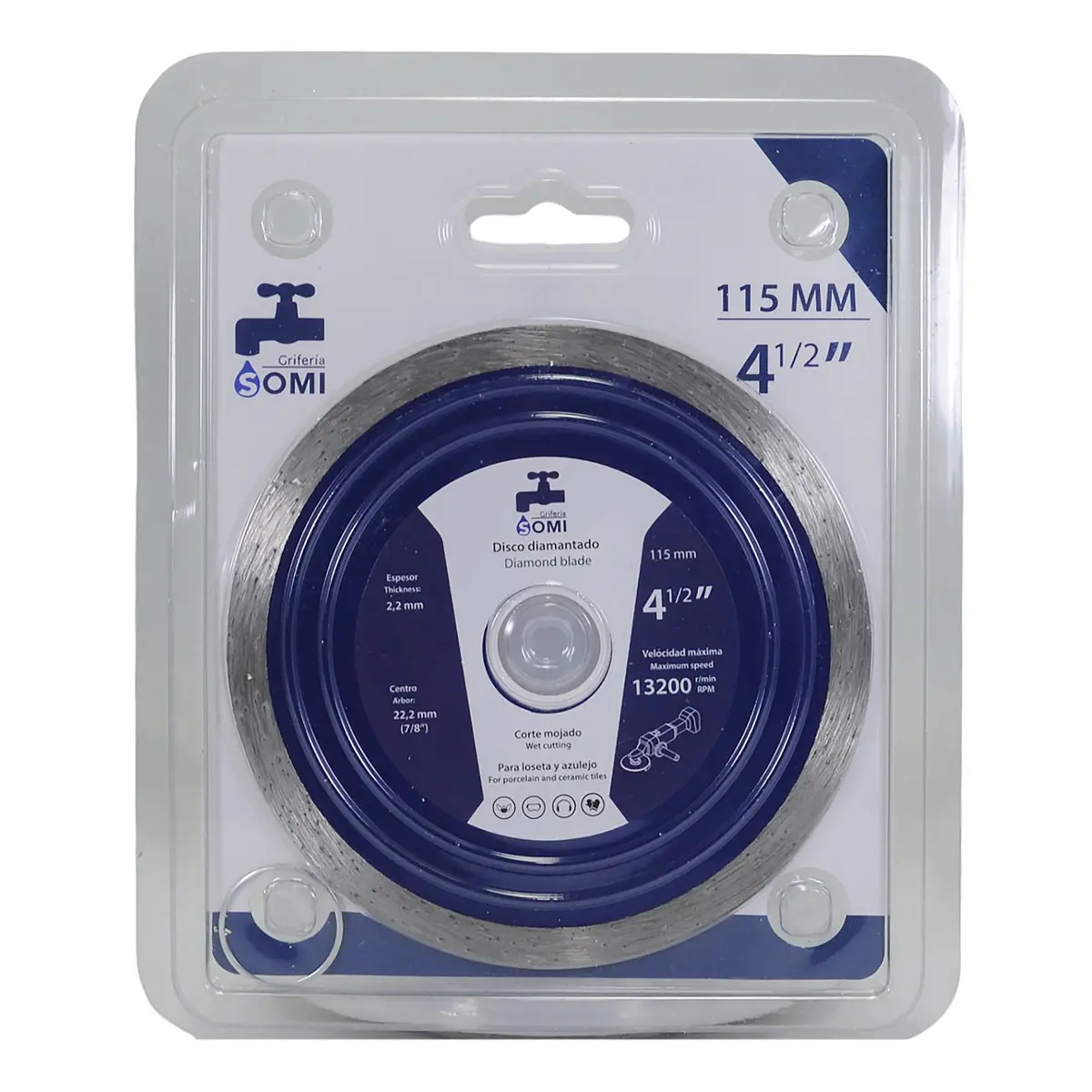 Disco Somi De Diamante 4 1/2 Rin Continuo - La Nueva Eléctrica 1