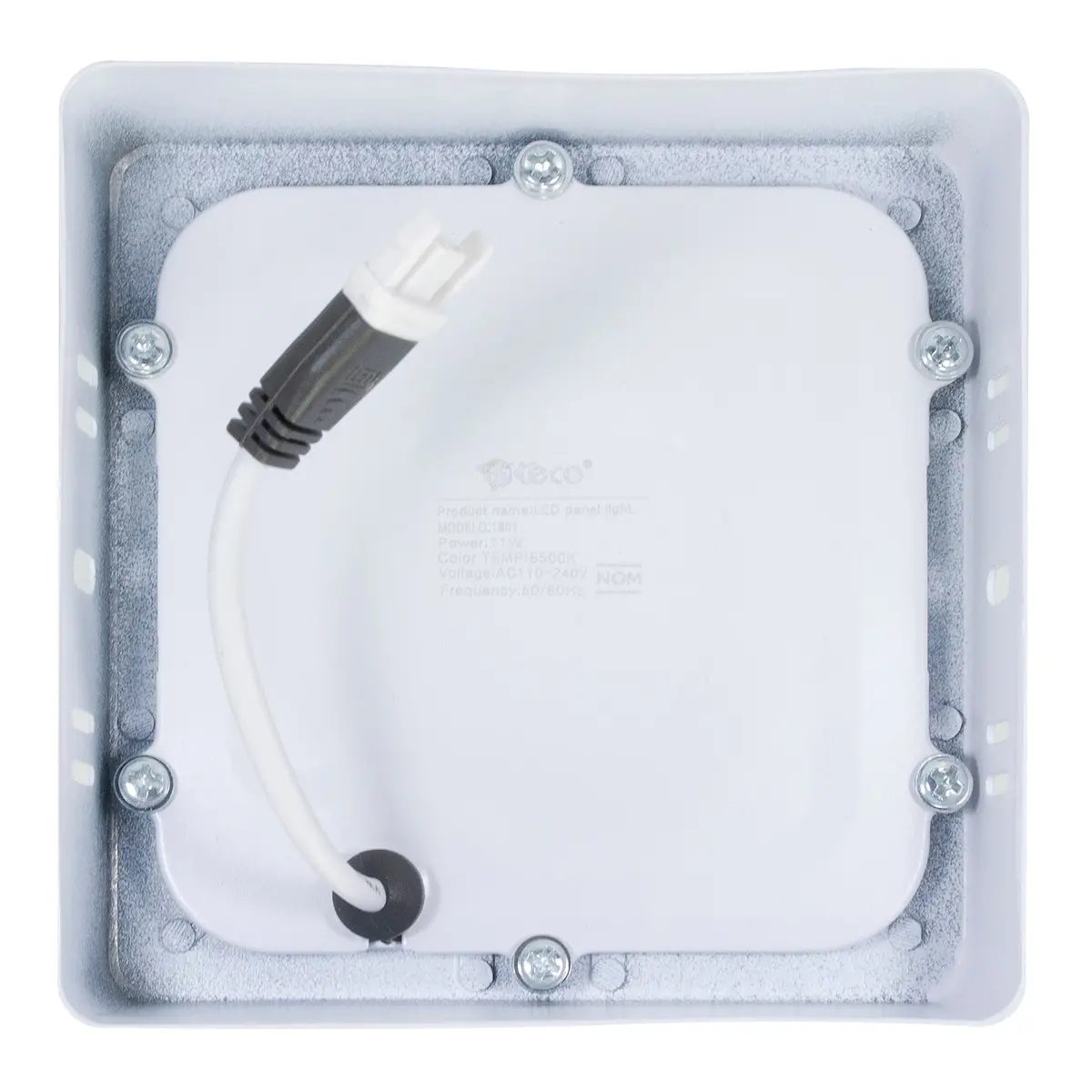 Luminario De Sobreponer Teco 6W Cuadrado Frío Mg01801 - La Nueva Eléctrica 2