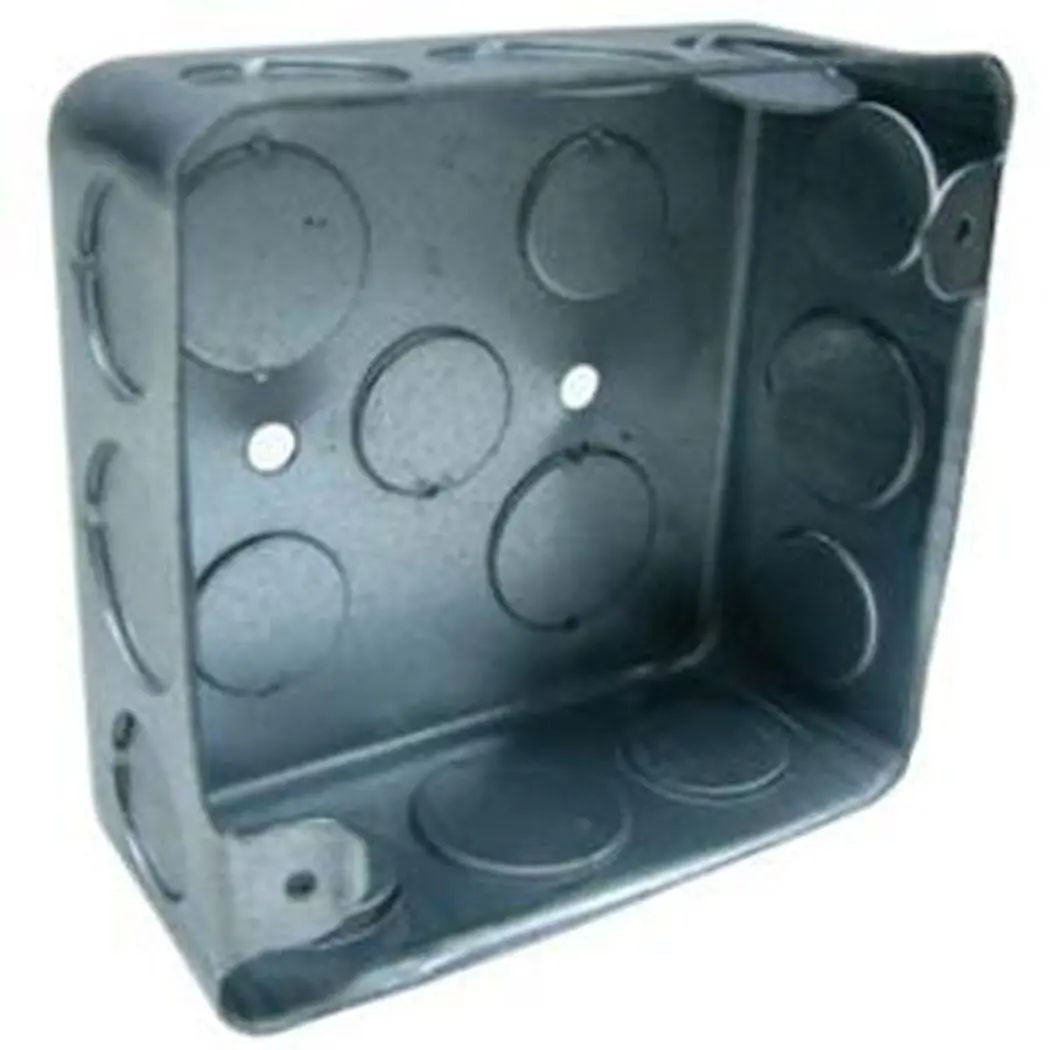 Caja Eco Cuadrada 1 Galvanizada - La Nueva Eléctrica 1