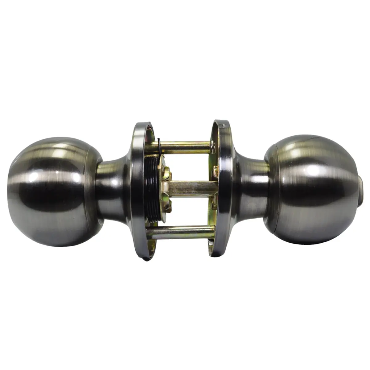 Perilla Tubular Con Llaves Latón Antiguo - La Nueva Eléctrica 1