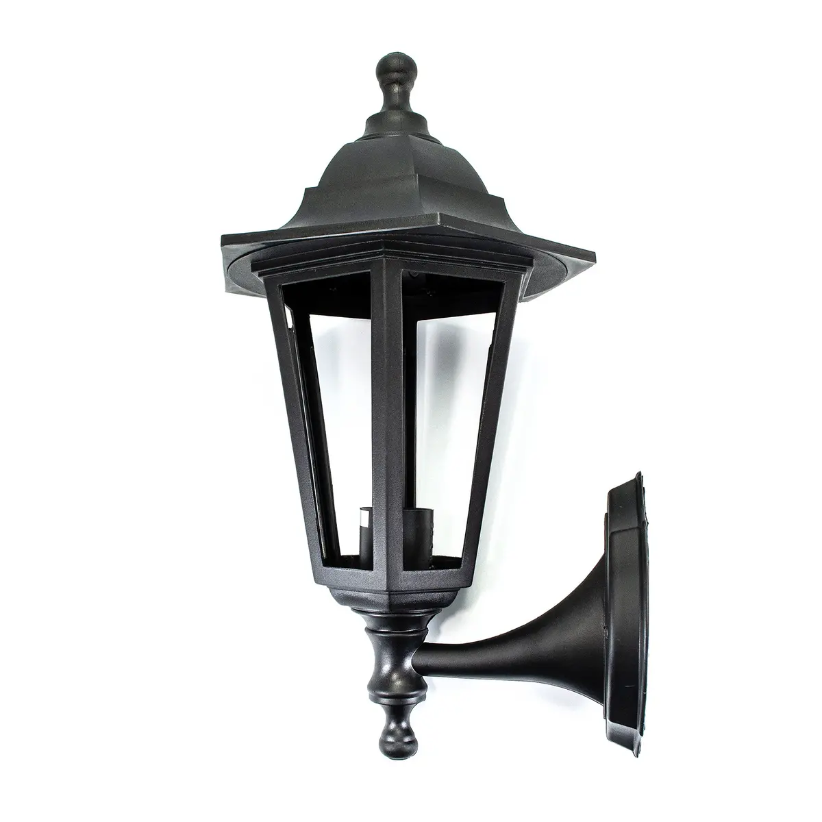 Farol Sanelec De Pared Colonial Negro - La Nueva Eléctrica 1