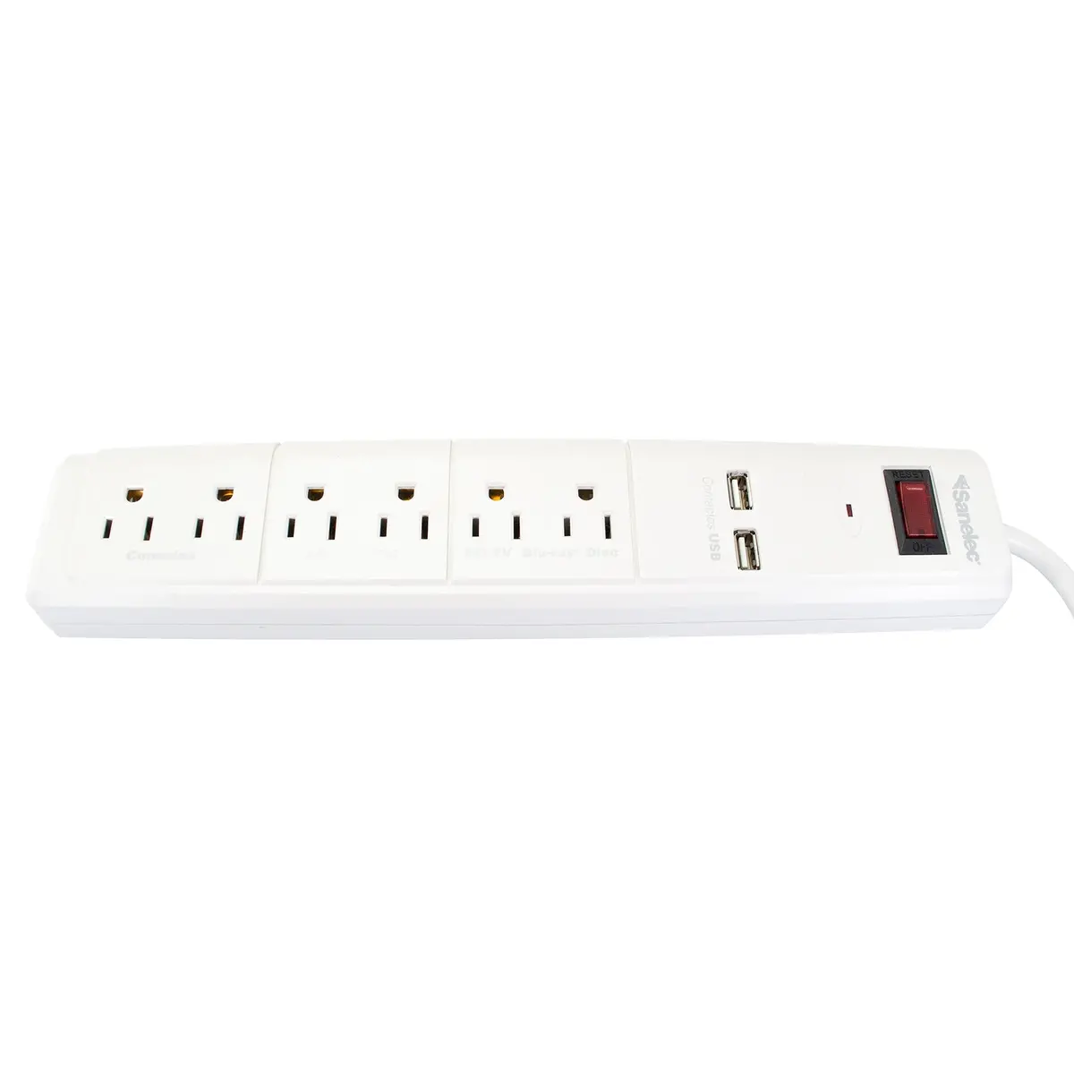 Multicontacto Sanelec 6 Contactos 2 Usb - La Nueva Eléctrica 2