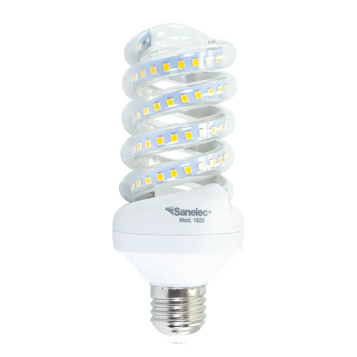 Foco Sanelec Espiral Led 20W Luz Cálida Mini - La Nueva Eléctrica 1
