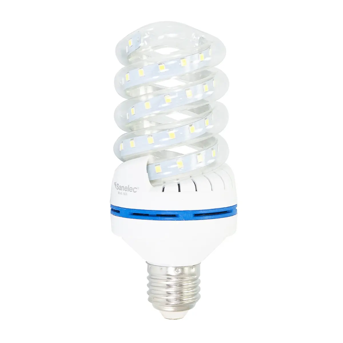 Foco Sanelec Espiral Led 12W Luz Fría - La Nueva Eléctrica 1