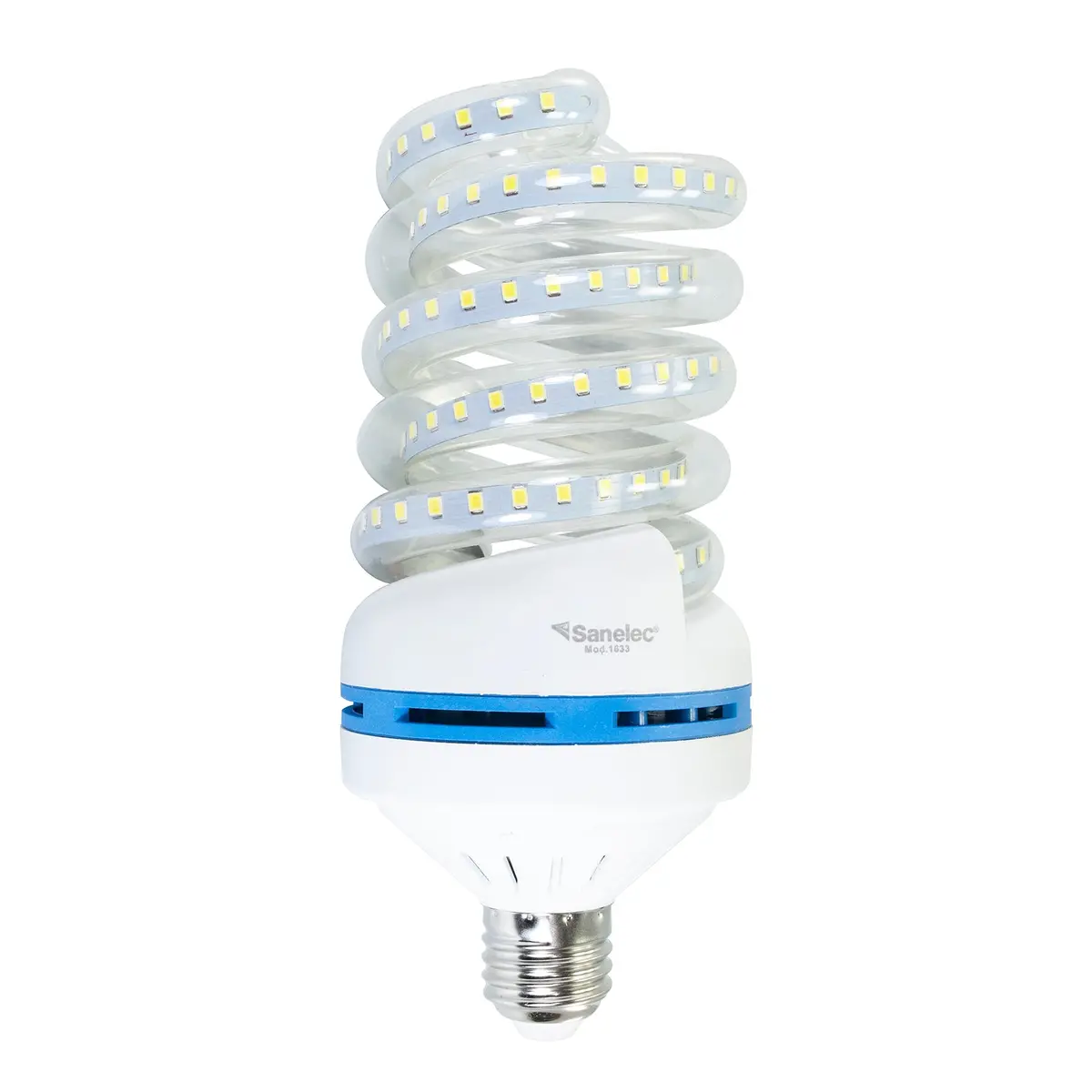 Foco Sanelec Espiral Led 22W Luz Fría - La Nueva Eléctrica 1