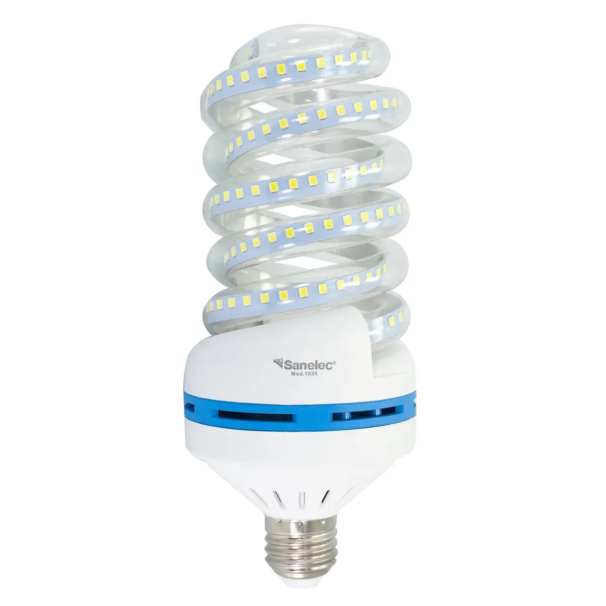 Foco Sanelec Espiral Led 32W Luz Fría - La Nueva Eléctrica 1