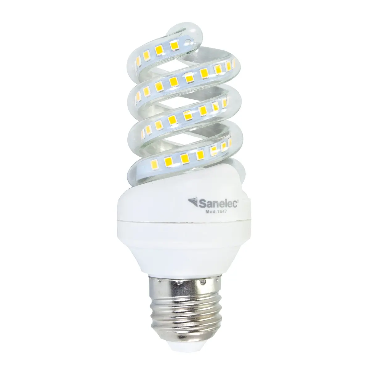 Foco Sanelec Espiral Led 14W Luz Cálida Mini - La Nueva Eléctrica 1