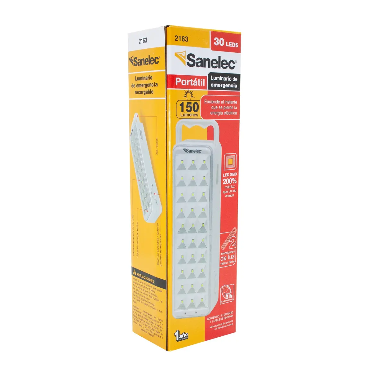 Lámpara Sanelec Emergencia 30 Leds - La Nueva Eléctrica 2