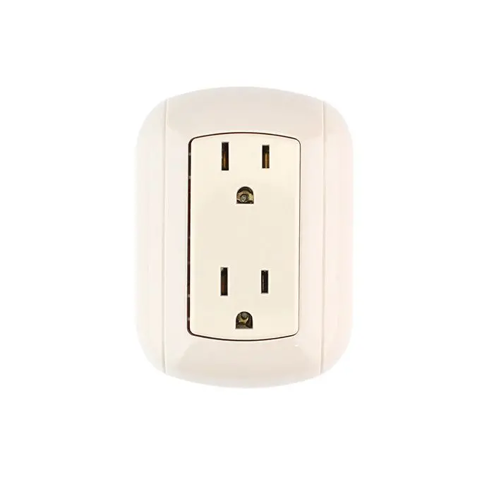 Contacto Sanelec Dúplex Aterrizado Visible - La Nueva Eléctrica 1