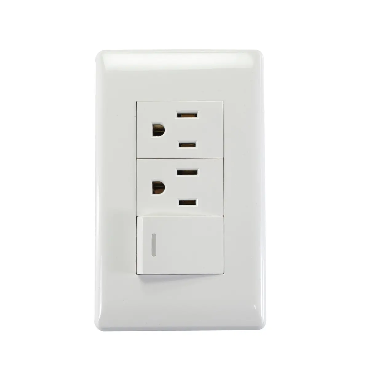 Placa Sanelec Italia Con Apagador Y 2 Contactos - La Nueva Eléctrica 1