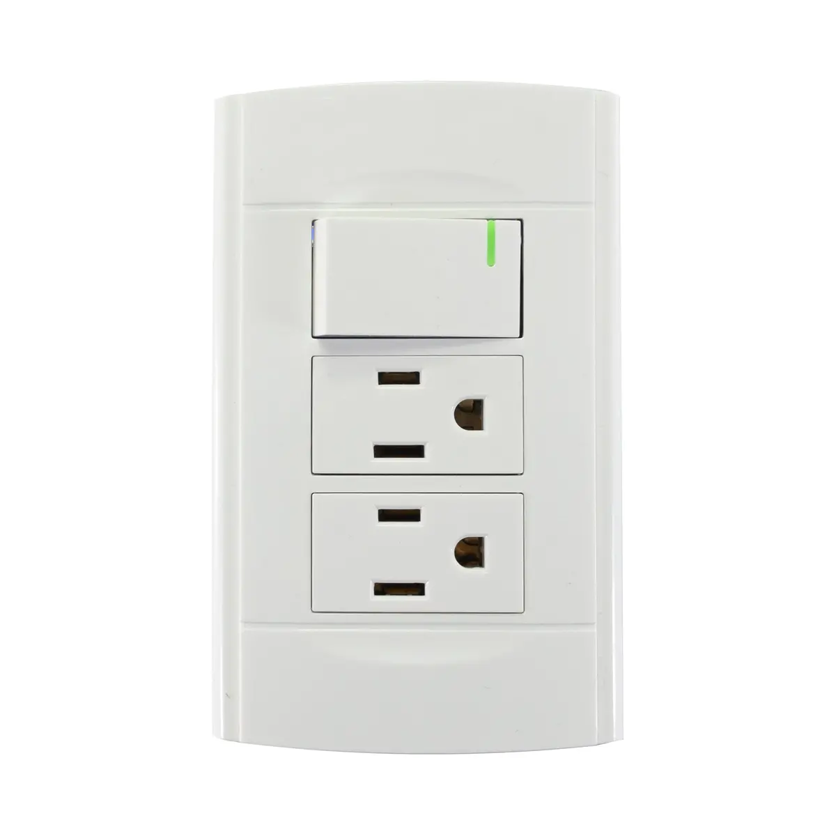 Placa Sanelec Roma Con Apagador Y 2 Contactos - La Nueva Eléctrica 1