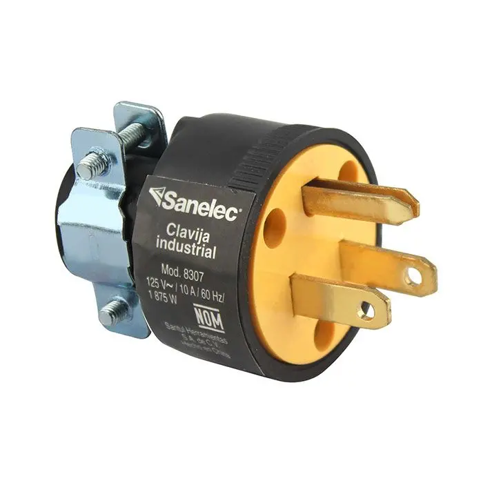 Clavija Sanelec Industrial Aterrizada Reforzada C/Abrazadera - La Nueva Eléctrica 1