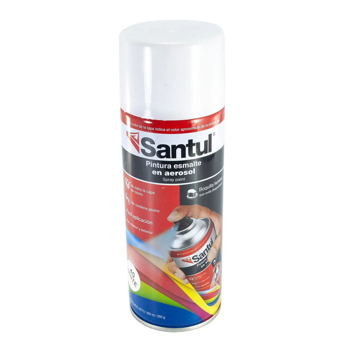 Pintura Santul Aerosol Blanco Brillante 300 Ml - La Nueva Eléctrica 1