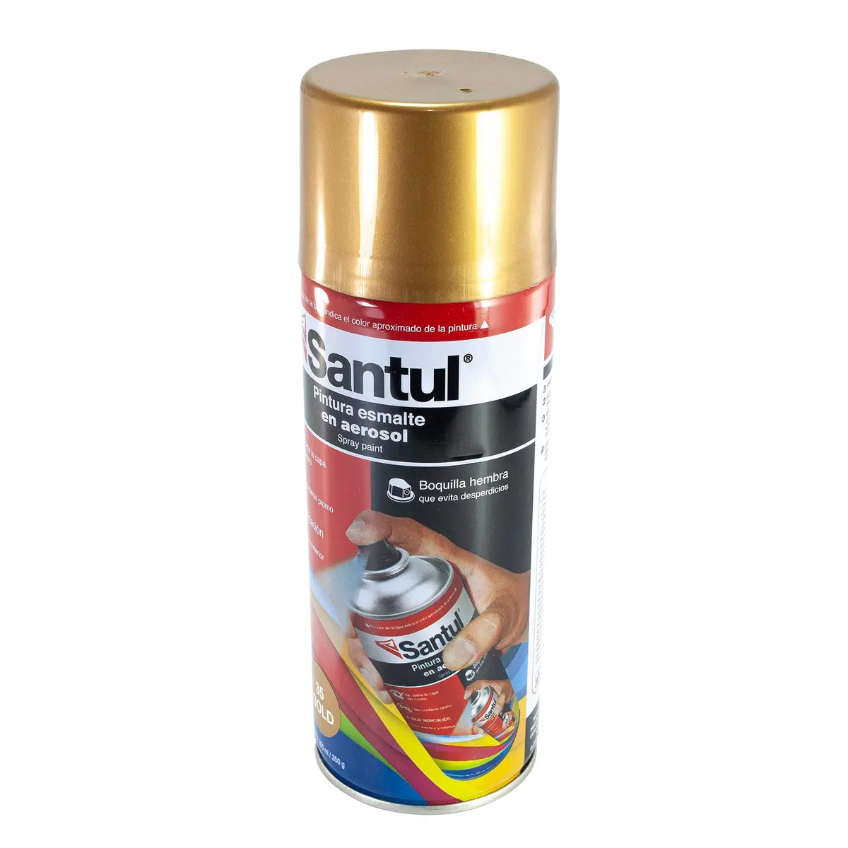 Pintura Santul Aerosol Oro Metálico 300 Ml - La Nueva Eléctrica 1