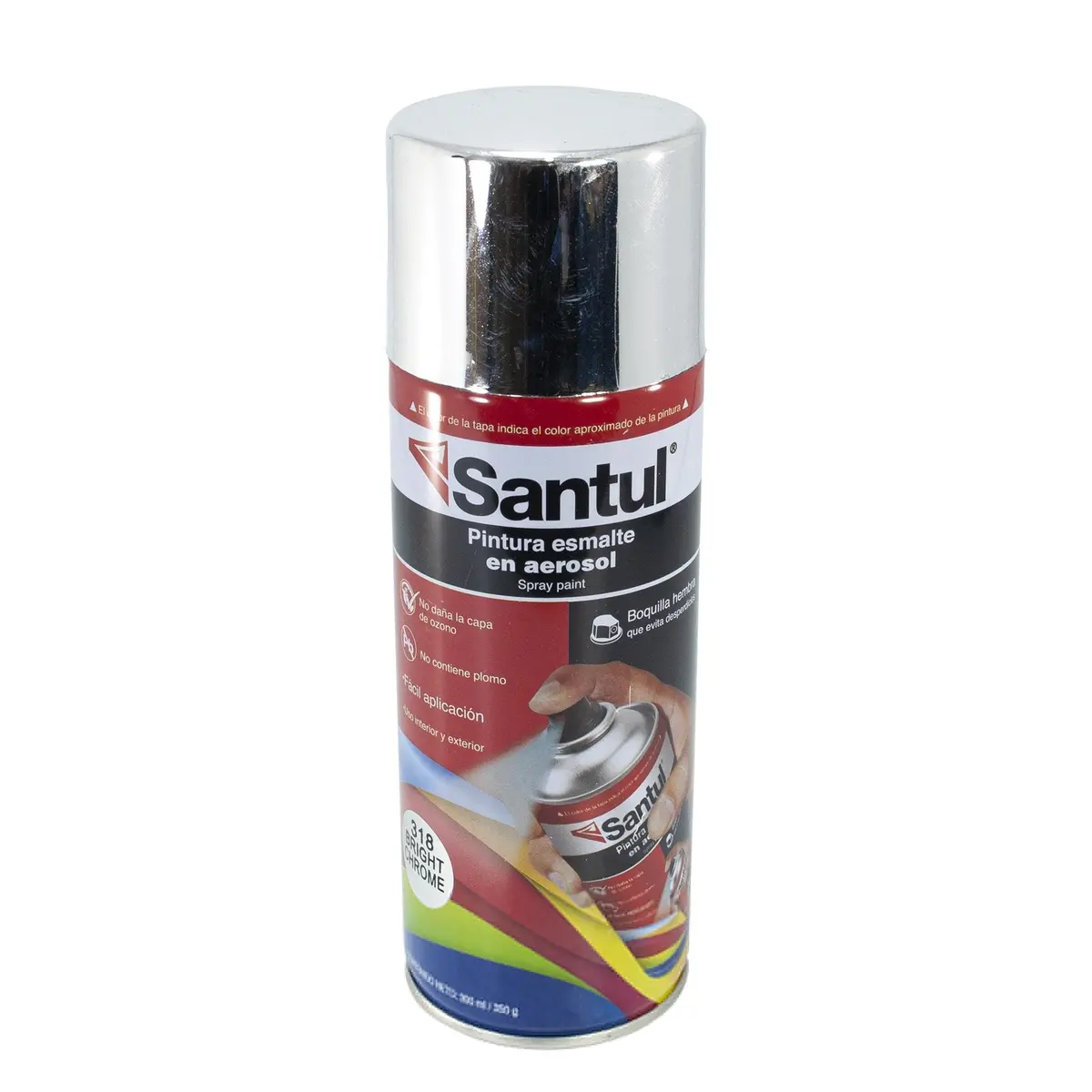Pintura Santul Aerosol Cromo Metálico 300 Ml - La Nueva Eléctrica 1