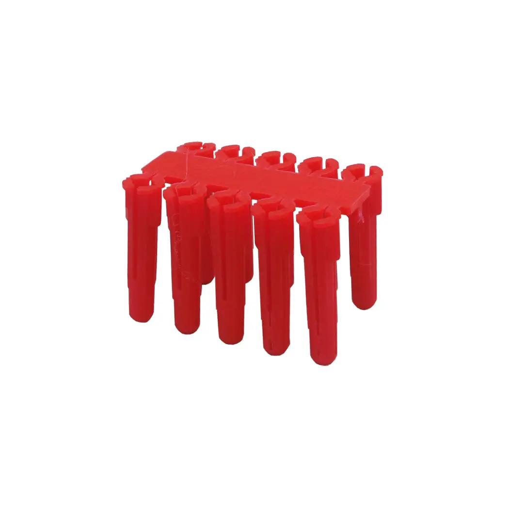 Taquete Samy Plástico 1/4 Rojo (C/100Pz) - La Nueva Eléctrica 1