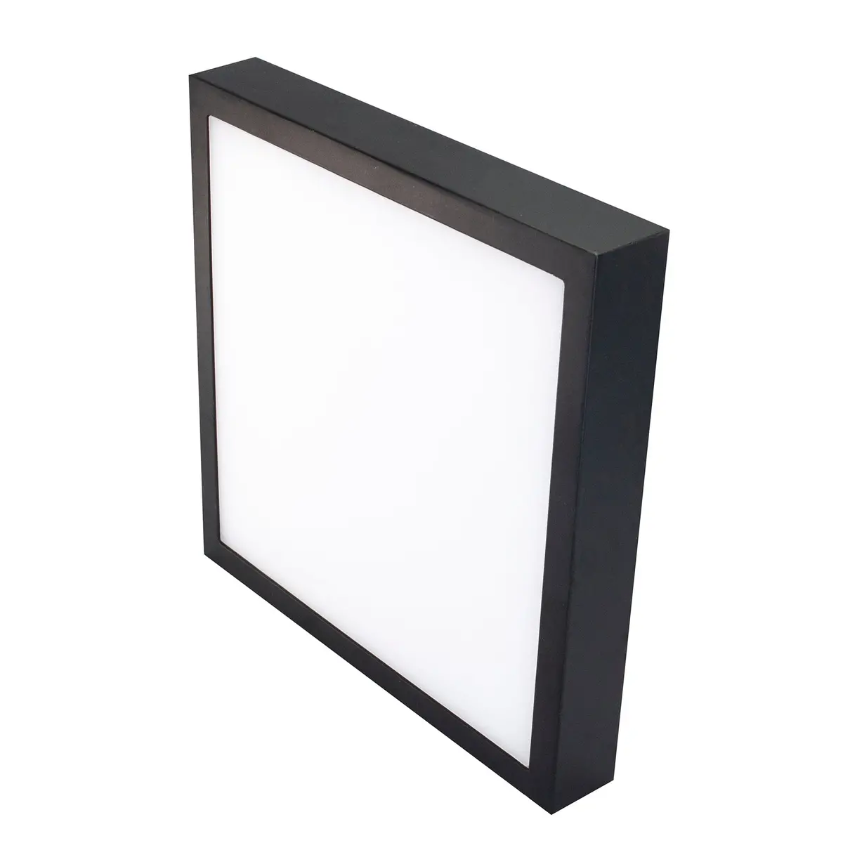 Luminario Illux Led 15W Slim Cuadrado Negro 100-277V 30K - La Nueva Eléctrica 1