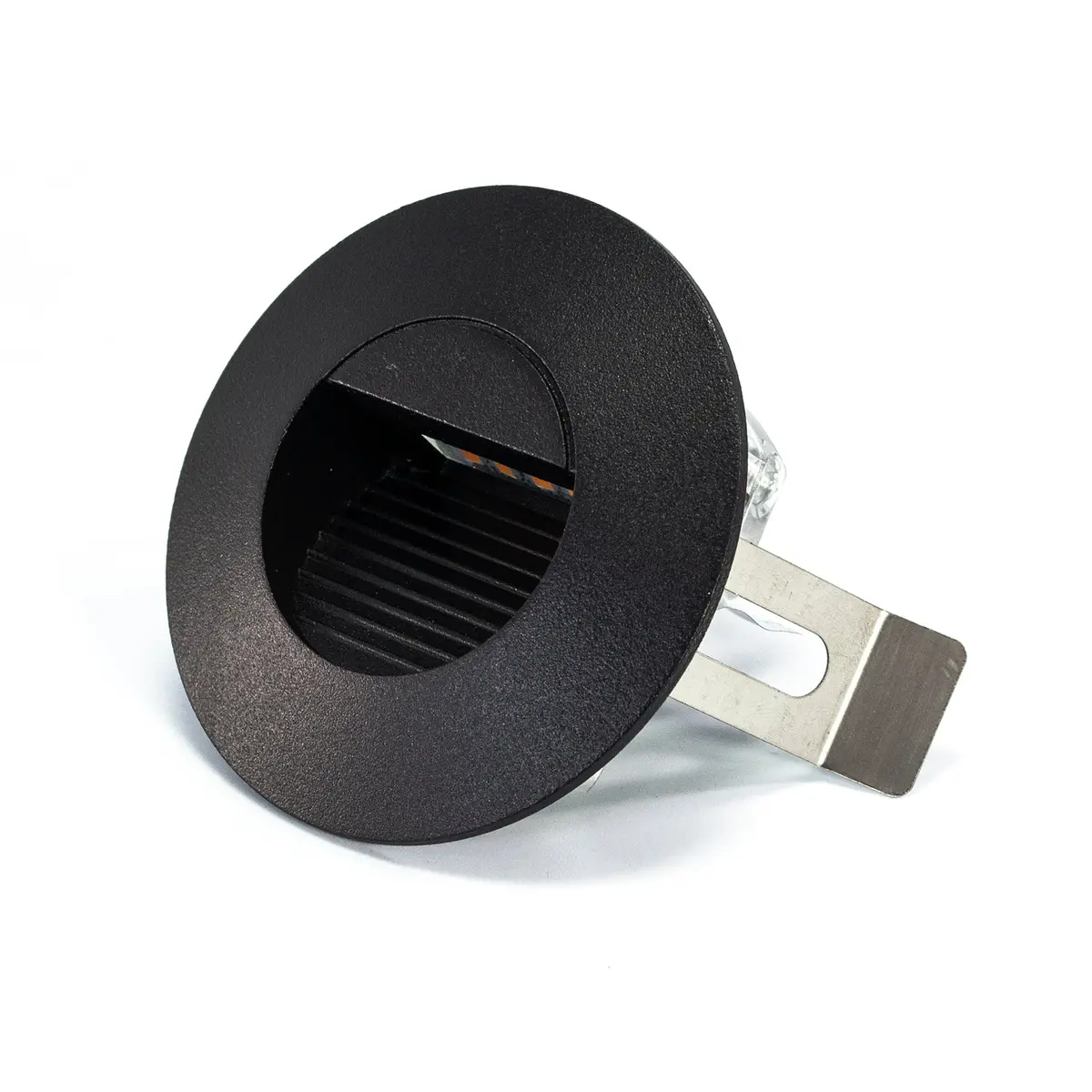 Empotrado Tishman Led Redondo Aluminio Negro 3W 3000K - La Nueva Eléctrica 1