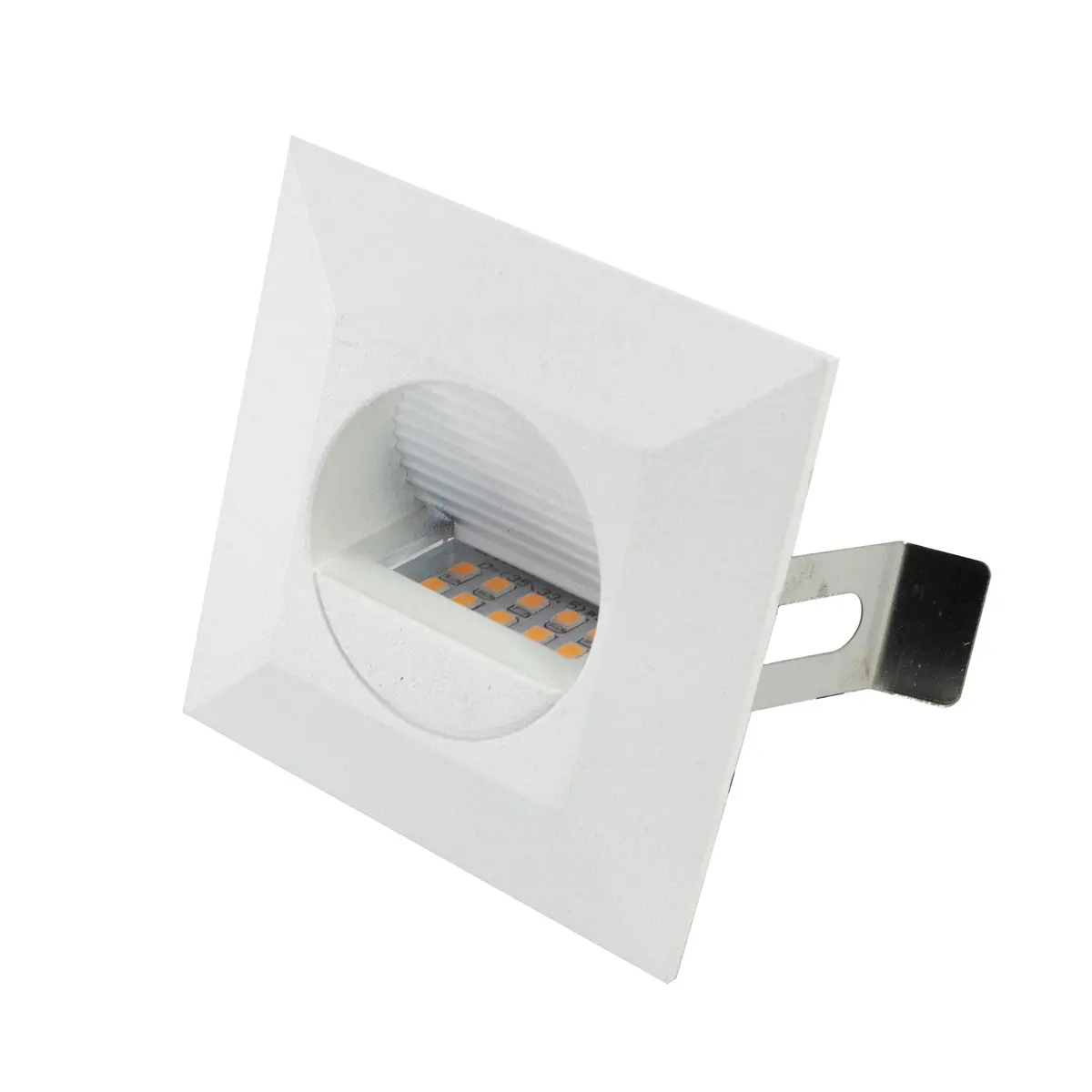 Empotrado Tishman Led Cuadrado Aluminio Blanco 3W 3000K - La Nueva Eléctrica 1