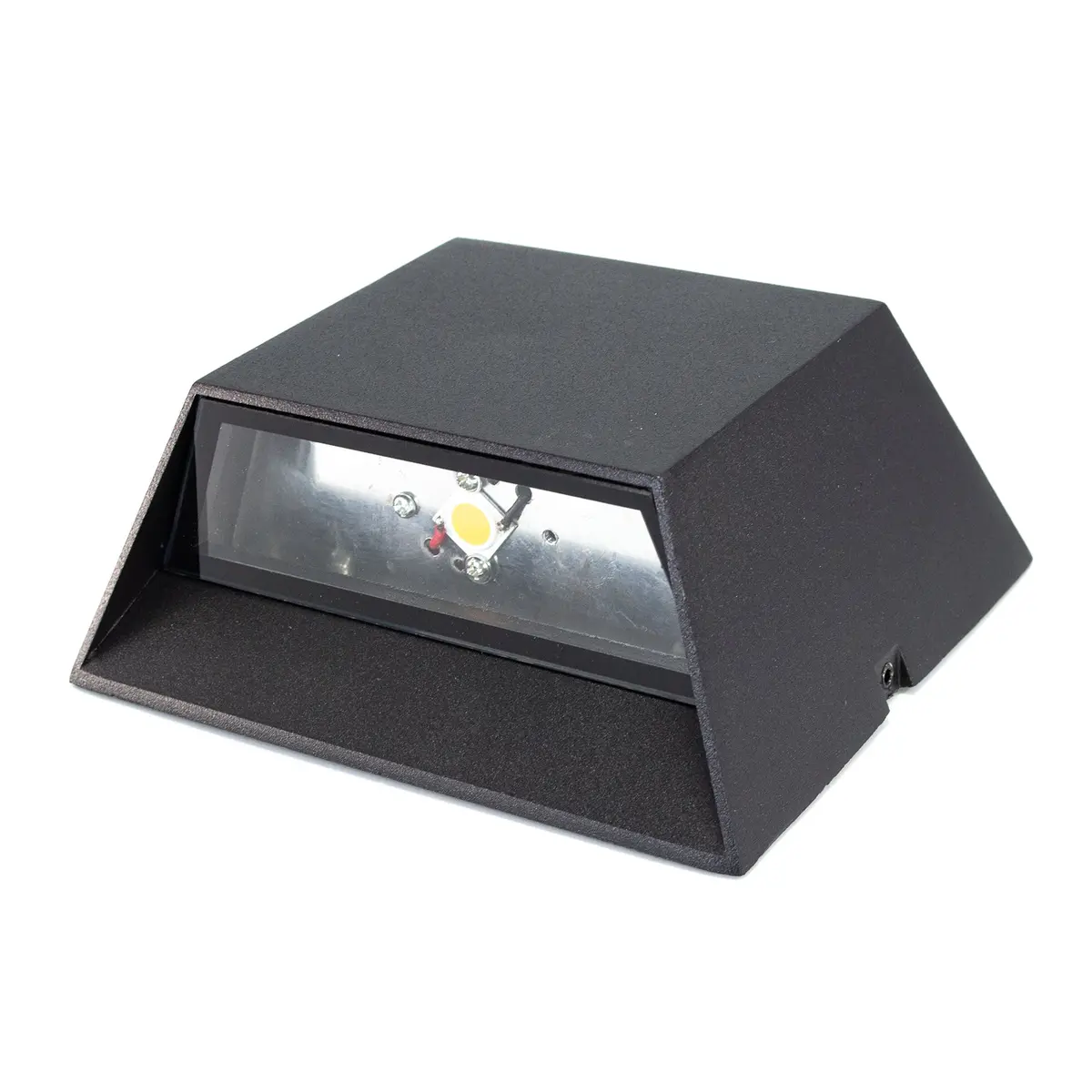 Arbotante Tishman Led Aluminio Negro 11W 3000K 2 Luces - La Nueva Eléctrica 1