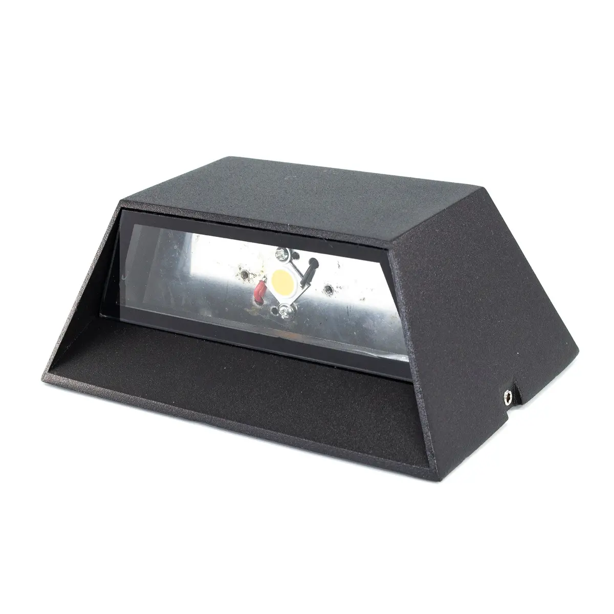 Arbotante Tishman Led Aluminio Negro 6W 3000K 1 Luz - La Nueva Eléctrica 1
