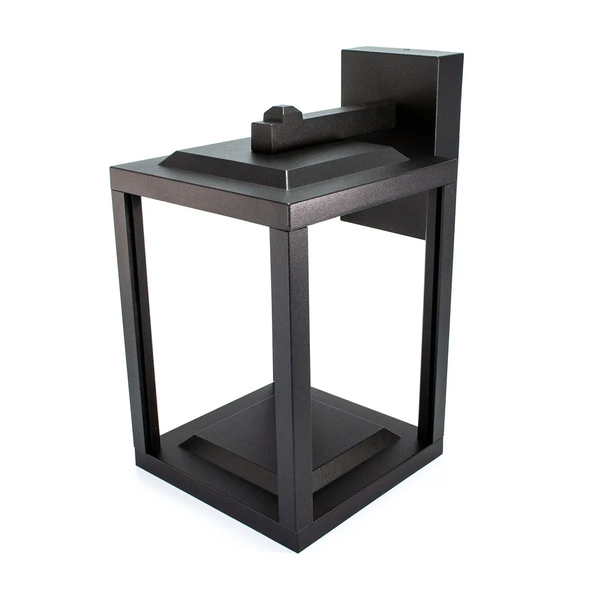 Farol Tishman Led Aluminio Negro 9W 3000K - La Nueva Eléctrica 1