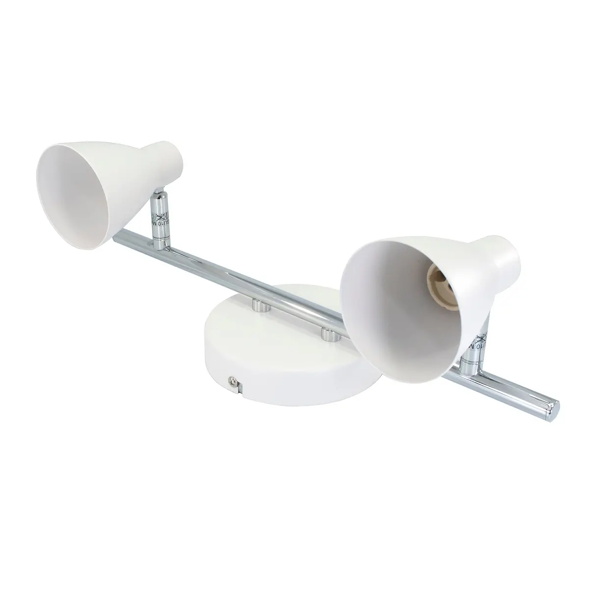 Luminario Illux Doble Para Riel Blanco Para Gu10 - La Nueva Eléctrica 1
