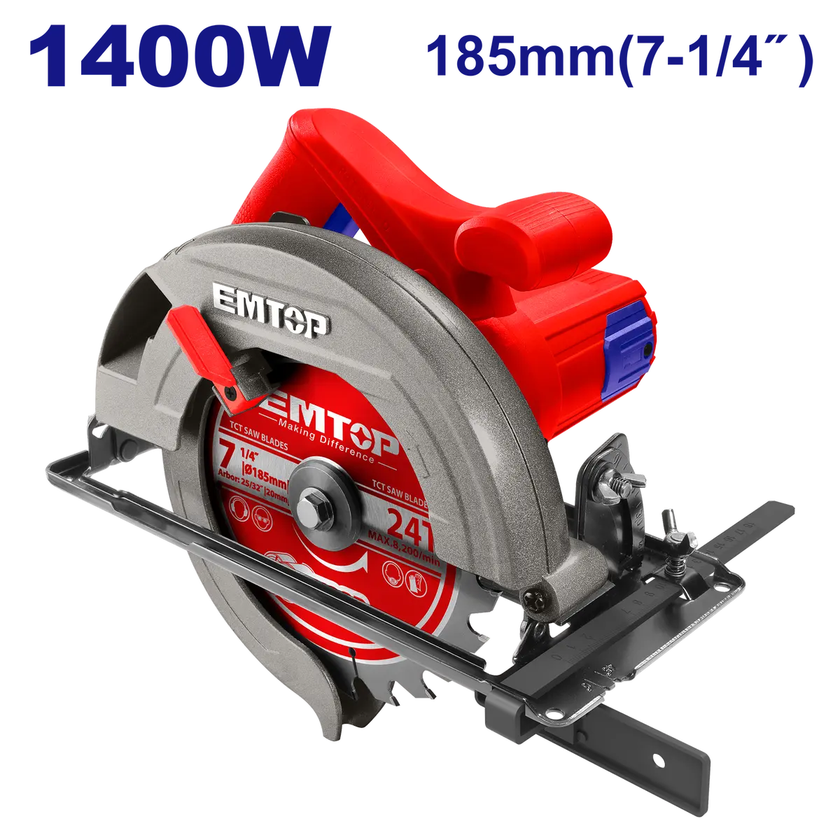 Sierra Emtop Circular 7 1/4" 1400W - La Nueva Eléctrica 1