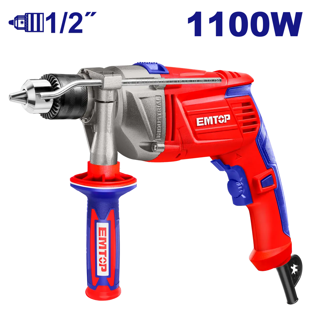 Rotomartillo Emtop 1/2" 1100W - La Nueva Eléctrica 1