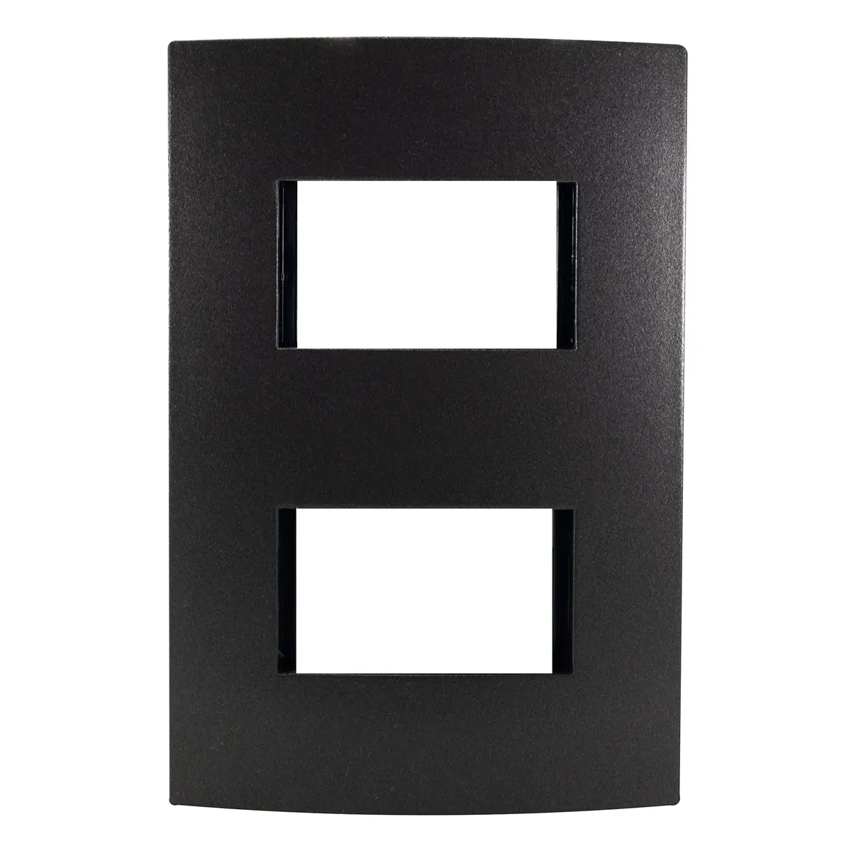 Placa Leviton Modular Ultra 2 Módulos Anodizado Oscuro - La Nueva Eléctrica 1
