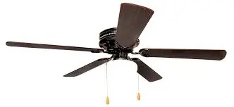 Ventilador Kley De Techo Con Lámpara 5 Aspas 52 Nogal - La Nueva Eléctrica 1