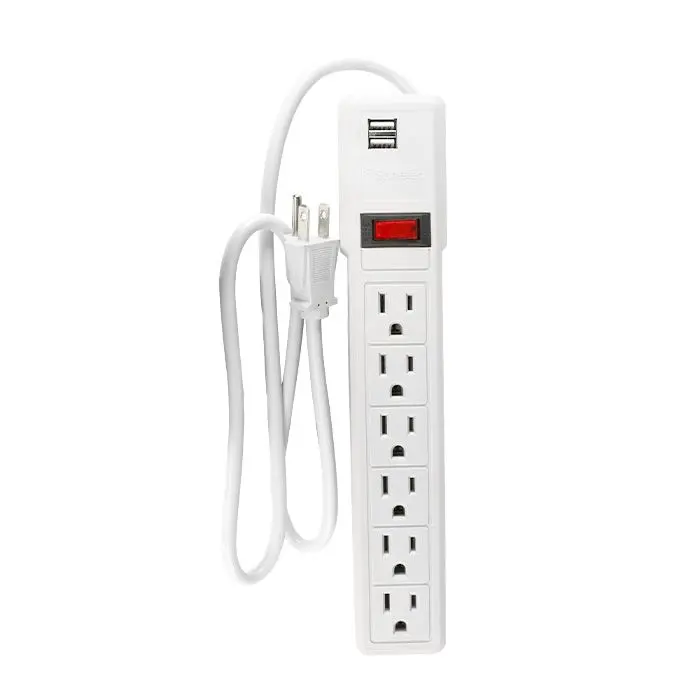 Multicontacto Sanelec 6 Contactos 2 Usb - La Nueva Eléctrica 1