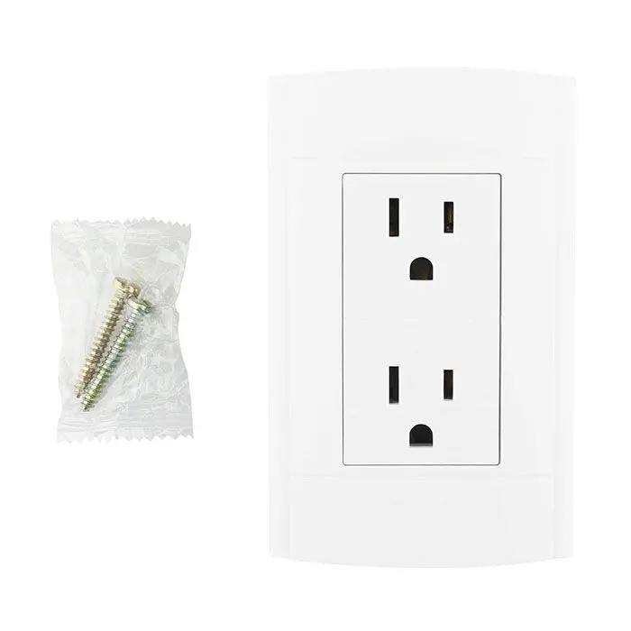 Placa Sanelec Roma Con 2 Contactos - La Nueva Eléctrica 1